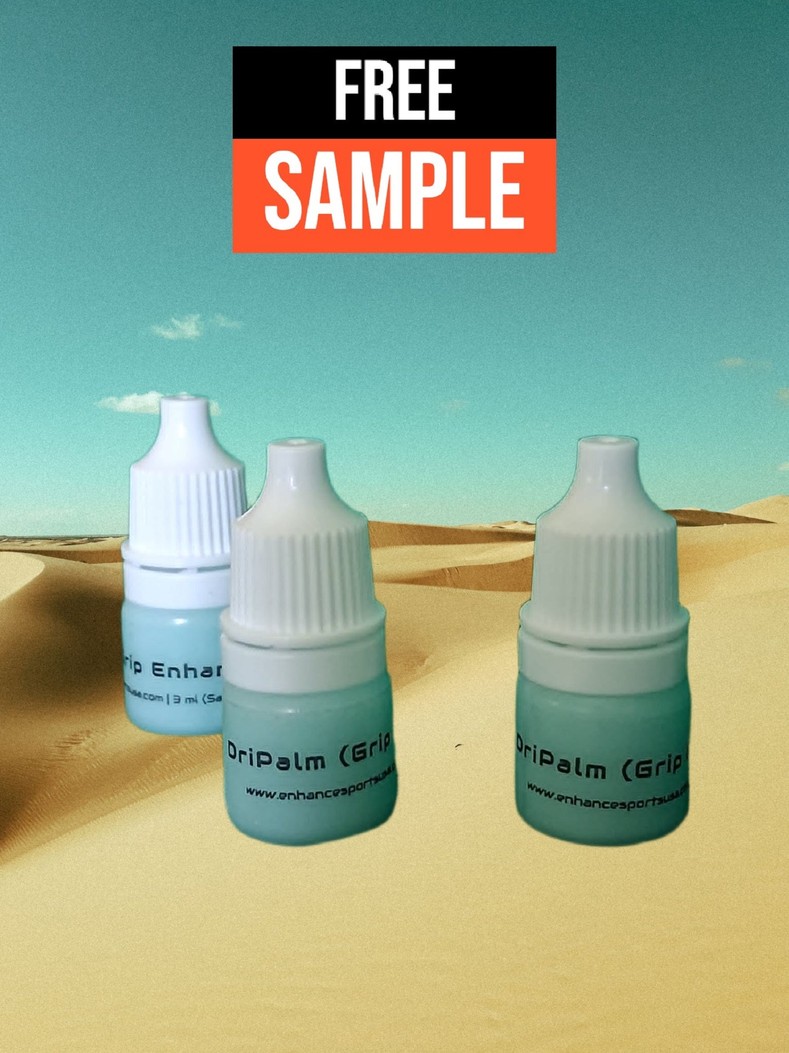 DriPalm Trial Pack of 3 - 3ml bottles - FREE